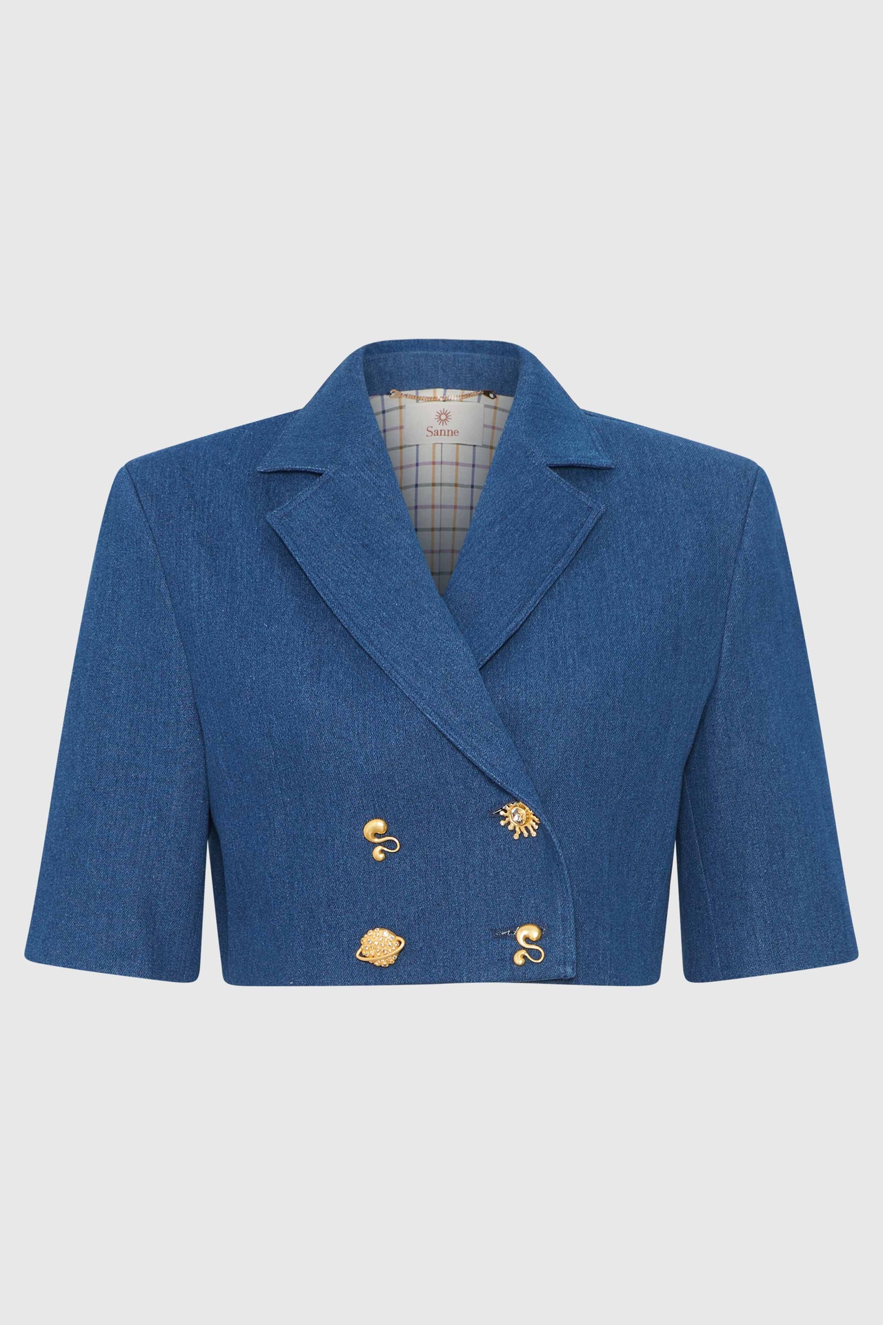 Denim Dreamscape Cropped Jacket (UK6, UK6)